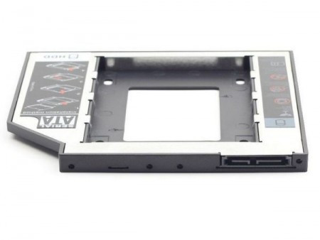 Gembird fioka za montazu 2.5" SSD/SATA HDD(do 9.5mm) u 5.25" leziste u laptop umesto optike MF-95-01