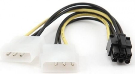 Gembird Internal power adapter molex - 6-Pin for PCI express video cards 15cm CC-PSU-6