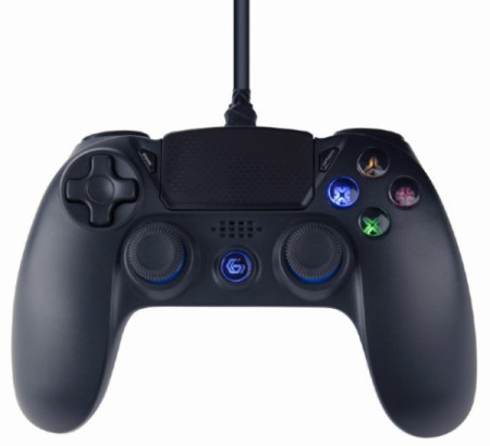 Gembird JPD-PS4U-USB-01 2.0 analog vibration gamepad, PlayStation 4 / PC, 3m black