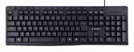 Gembird multimedijalna tastatura US layout black USB KB-UM-107