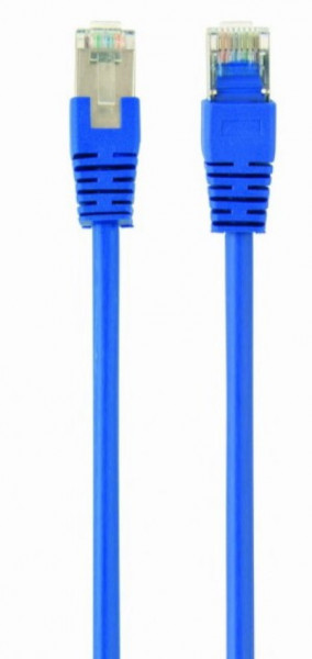 Gembird PP22-0.5M/B mrezni kabl FTP Cat5e Patch cord, 0.5m blue - Img 1