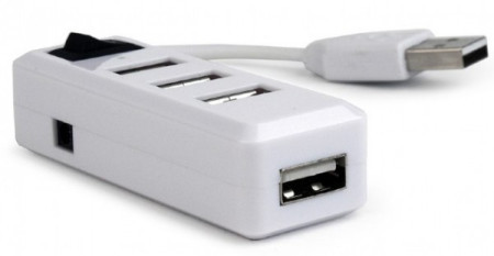 Gembird UHB-U2P4-21 USB2.0 4-port HUB, sa prekidacem, white