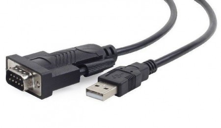 Gembird USB to DB9M serial port converter kabl black 1.5m UAS-DB9M-02