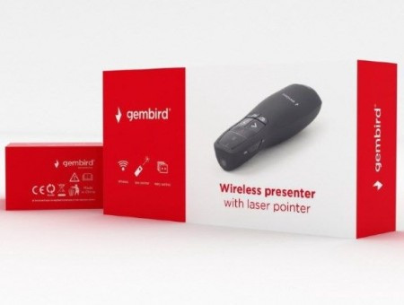 Gembird wireless prezenter, laser pointer WP-L-02