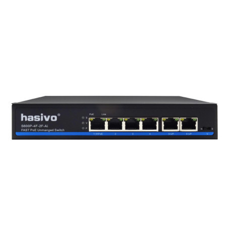 Hasivo LAN svič sa 4 PoE + 2 porta ( Hasivo-S600P-4F ) - Img 1