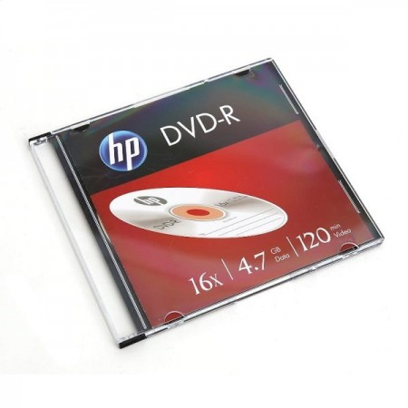 Hewlett packard DVD-R 4.7GB 16X 10PACK BRANDED SLIM CASE 120 MIN 69314( 5516HPS/Z )  - Img 1