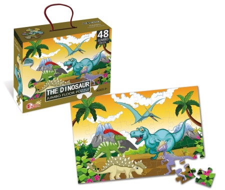 Highsun, slagalica, dinosaurus, Jumbo, 48 delova ( 882310 )-1