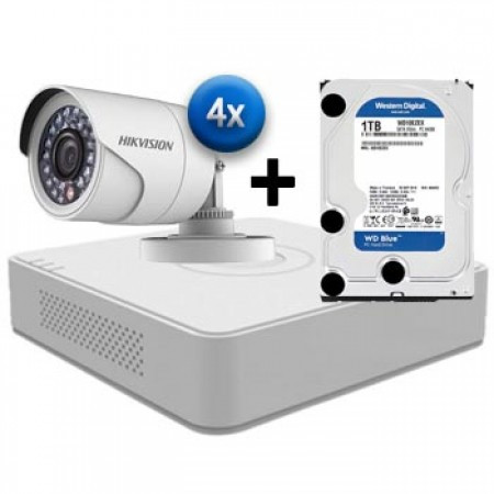 HikVision set za video nadzor 21-63 HD/4ch/2MPx/Bullet/1TB ( 019-0041 ) - Img 1