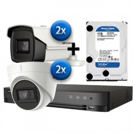 HikVision set za video nadzor 21-73 HD/4ch/8MPx/Dome+Bullet/1TB ( 019-0051 )