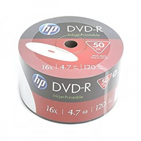 HP DVD-R 4.7GB 16X 50PK BULK PRINTABILNI 69302 ( 556PHP/Z ) - Img 1