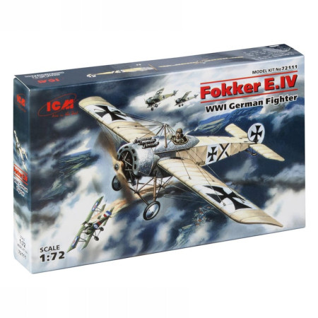 ICM Model Kit Aircraft - Fokker E.IV WWI German Fighter 1:72 ( 060902 )