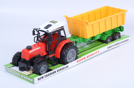 Igračka traktor+prikolica crveni 53x13x14cm ( 055172 )