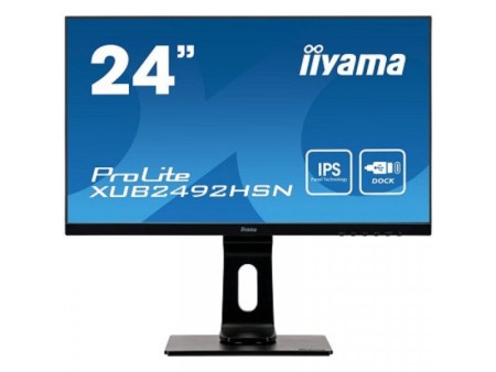 Iiyama 24" white ips-panel, 1920x1080, usb-c dock ( XUB2497HSN-W1 )