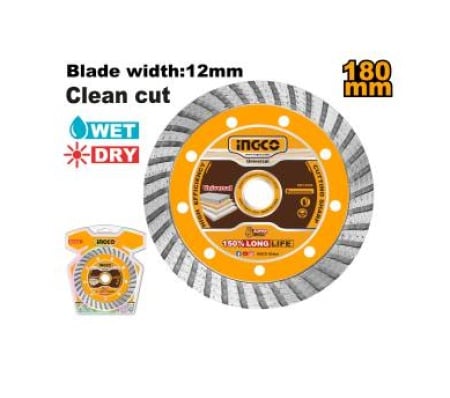 Ingco dmd031801 turbo dijamantski rezni disk 180mm ( DMD031801 )