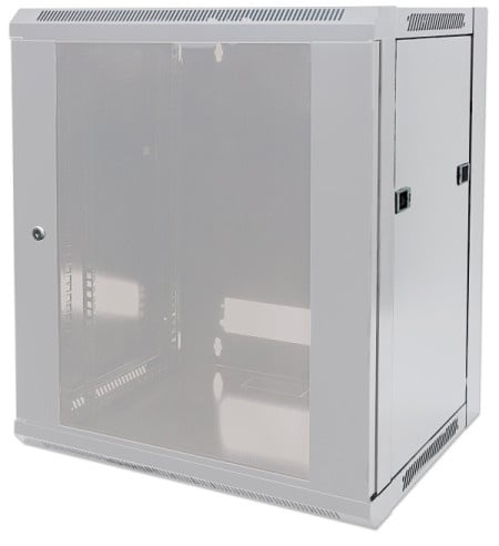 Intellinet 711807 19"/9U 570x600x500/staklena vrata/bravica Rack orman