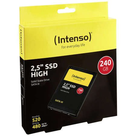 Intenso SSD Disk 2.5", kapacitet 240GB, SATA III high - SSD-SATA3-240GB/high