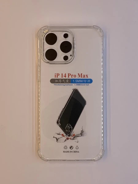 iPhone 14 Pro Max transparent maska sa ojačanim ivicama ( 96110 ) - Img 1