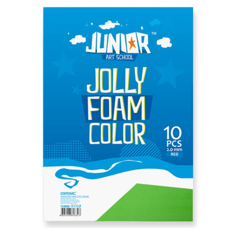 Jolly color foam, eva pena, zelena, A4, 10K ( 134060 )