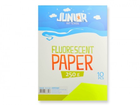 Jolly papir, fluo žuta, A4, 250g, 10K ( 136120 )