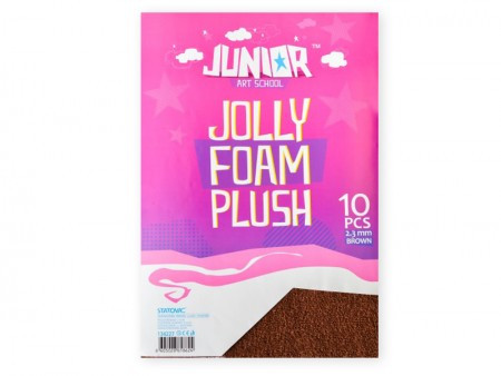 Jolly plush foam, eva pena pliš, braon, A4, 10K ( 134227 )
