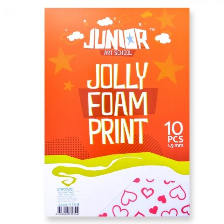Jolly printed foam, eva pena štampana, srca, A4, 10K ( 134304 )
