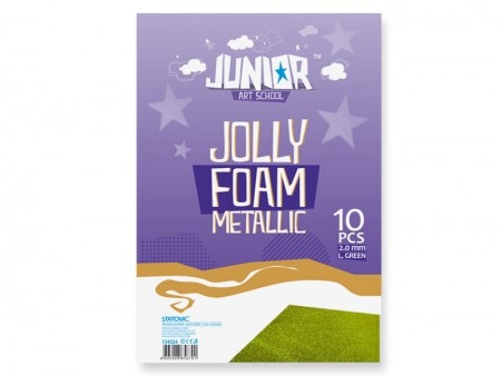 Junior jolly metallic foam, eva pena metalik, zelena, A4, 10K ( 134324 ) - Img 1
