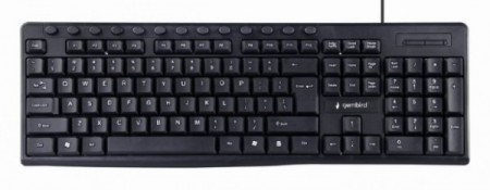 KB-UM-107 ** Gembird Multimedijalna tastatura US layout black USB (436) A