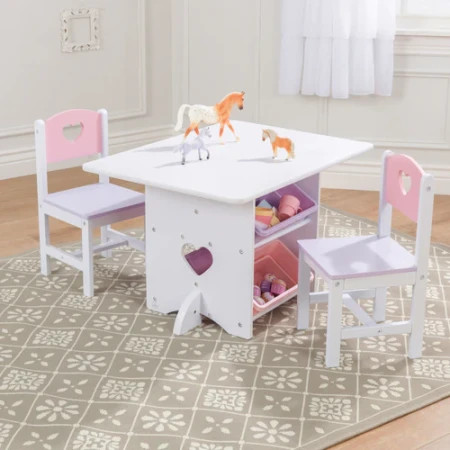 Kid Kraft Heart Table & Chair Set ( 26913 )