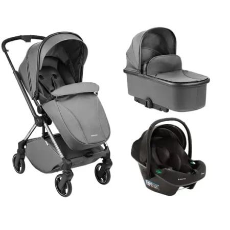 Kikka Boo Kolica Lanah 3in1 set sa autosedištem I-Prime I-size i tvrdom korpom Grey ( KKB21149 SET )