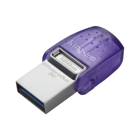 Kingston 128GB USB flash drive, 2-in-1 USB 3.2 Gen.1 Type-C & Type-A, DataTraveler microDuo 3C ( DTDUO3CG3/128GB )