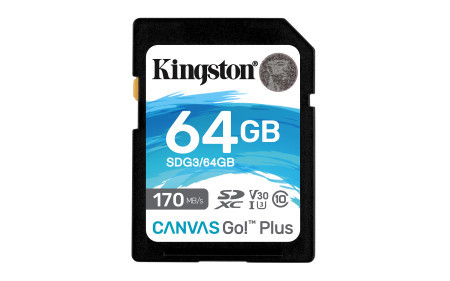 Kingston 64GB SDXC canvas Go! UHS-1 U3 V30 ( SDG3/64GB )