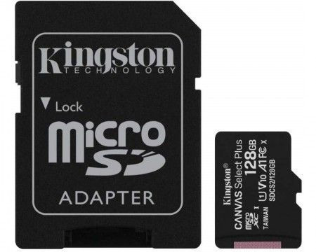 Kingston A1 MicroSDXC 128GB 100R class 10 SDCS2/128GB + adapter