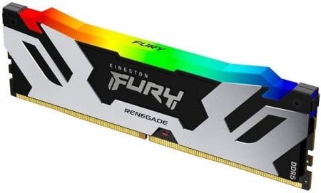 Kingston DDR5 48GB 6000MT/s [FURY RENEGADE RGB], CL32 1.35V, Silver/Black, w/RGB Heatsink, XMP ( KF560C32RSA-48 )