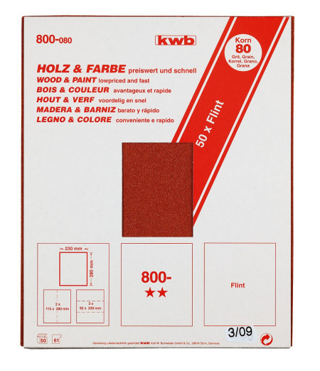 KWB brusni papir (drvo-farba) GR120 | 230x280 ( KWB 49800120 )