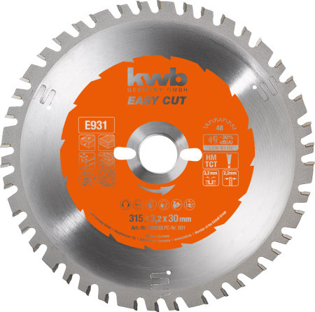KWB easy-cut rezni disk za cirkular 315x30, 48Z, HM, univerzalni ( KWB 49593133 )