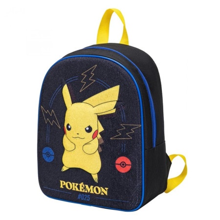 La Plume Doree Pokemon - Pikachu Junior Backpack Black (32 cm) ( 068054 )