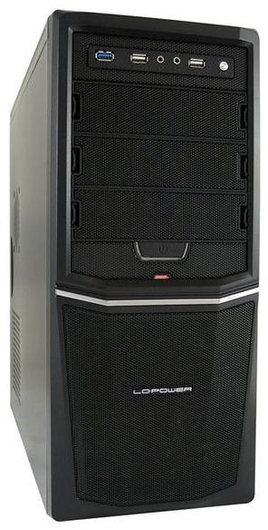 LC Power Midi Tower Pro-Line 924B 420W-12 USB3.0 Black - Img 1