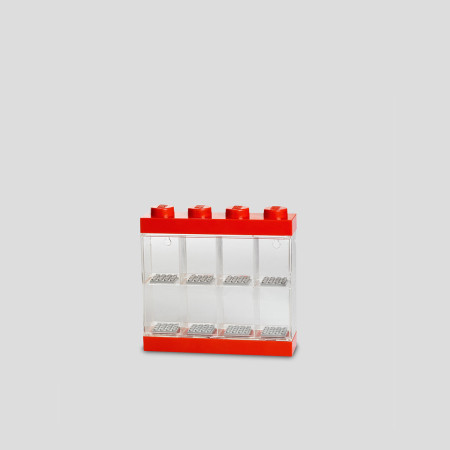 Lego izložbena polica za 8 minifigura: crvena ( 40650001 )