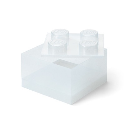 Lego kutija za odlaganje sa poklopcem (4): Svetlucavo prozirna ( 40090803 )