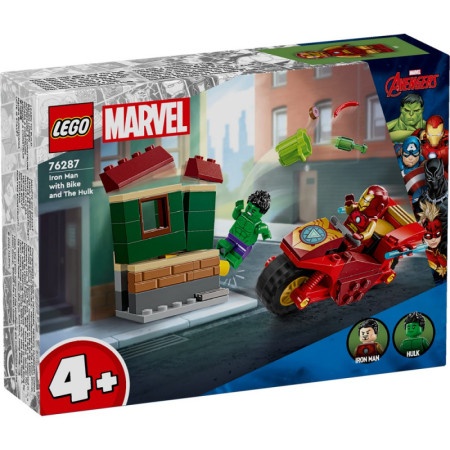 Lego super heroes iron man with bike and the hulk ( LE76287 )