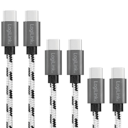 Logilink USB 2.0 Type C, C/M na USB - C/M, 3-pak set 0.5 m / 1 m / 2 m ( 5810 )