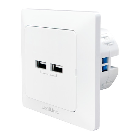 Logilink uzidna utičnica, 2 USB-A ( 4802 ) - Img 1