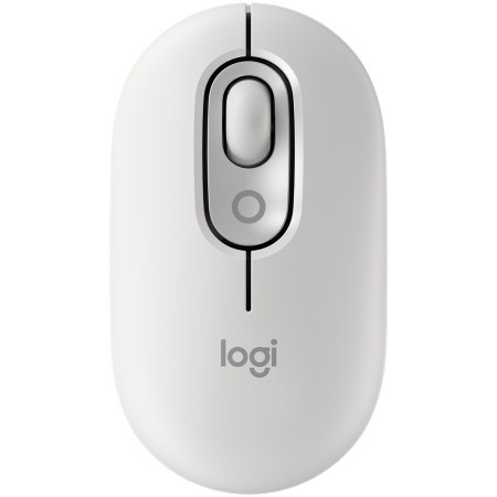 Logitech emea28i-935 pop mouse with emoji - off-white - bt - fy25,terra ( 910-007411 ) -1