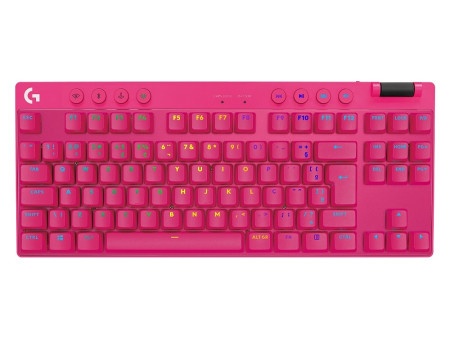 Logitech G PRO X TKL Lightspeed Gaming Keyboard, Pink, US, BT Tactile-1