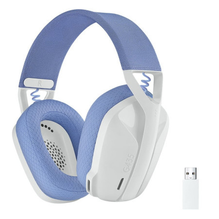 Logitech G435 lightspeed wireless gaming headset white ( 042858 )
