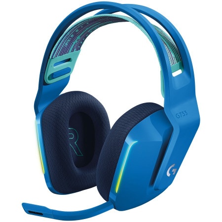 Logitech g733 lightspeed wireless rgb gaming headset - blue ( 981-000943 )