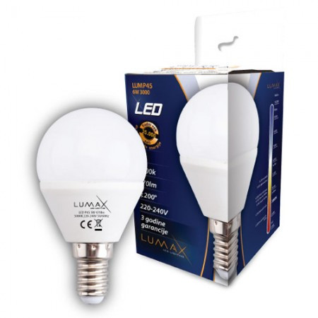 Lumax sijalica LED LUMP45-6W 3000 540lm E14 ( 003448 )