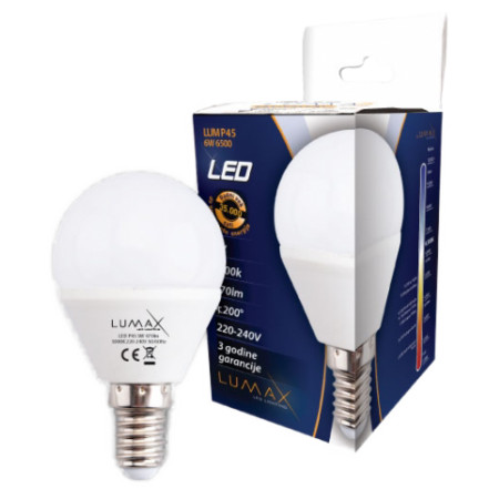 Lumax sijalica LED LUMP45-6W 6500K E14 ( 003447 ) - Img 1