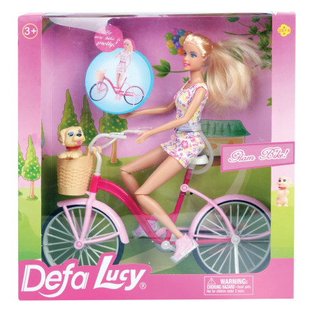 Lutka Defa na biciklu (mix) ( 7-D8276 )