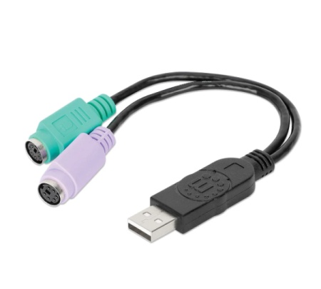 Manhattan 179027 USB 2.0 - 2x PS/2 USB adapter